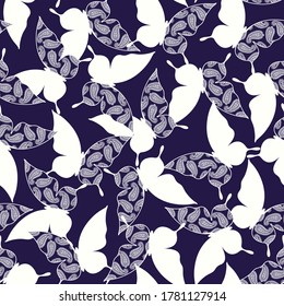 Pattern seamless in the ornament of the butterfly,