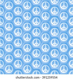 pattern seamless with peace symbol