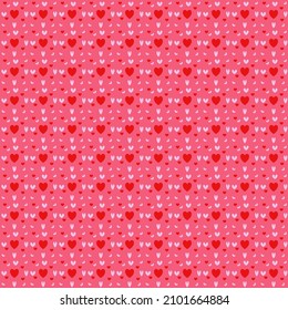 Pattern seamless pink hearts, valentine's day.
