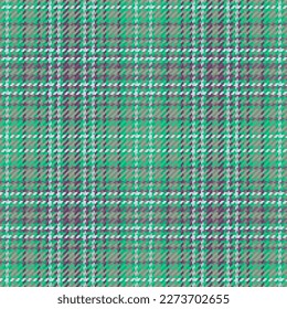 Pattern seamless plaid. Textile vector tartan. Fabric texture background check in light and turquoise colors.