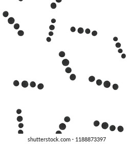 Pattern Seamless points of black color. For your design. Vector.