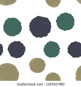 Pattern Seamless polka points of different colors. For your design. Vector.
