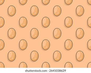 pattern seamless potato french fries organic food fast snack healthy summer background yellow art