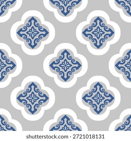 Muster, nahtlos, vierblättrig, Tulpe, Blume, floral, geometrisch, maurisch, arabesk, minimalistisch, modern, Tapete, Hintergrund, Textur, grau, weiß, pastellfarben, Vektorgrafik, Gestaltung, dekorativ, ornamentiv, Fliese, Keramik, symmetrisch, wiederholen, einfach, elegant, klassisch, vintage, retro, textil, Stoff, Interieur, Dekor, Oberfläche, Grafik, abstrakt, motiv, botanisch, weich, neutral, skandinavisch, architektonisch, form, element, einwickelpapier, druck, hintergrund, künstlerisch