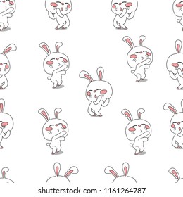 pattern seamless rabbit funny