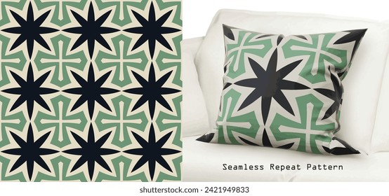 Pattern Seamless Repeat Pattern for Fabric textile, cushion cover, tile, wallpaper, background, gift, wrapping paper.