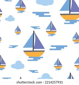 pattern seamless sailboat design for ,wallpaper,fabric
