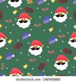 pattern seamless santa for christmas gift wrapping