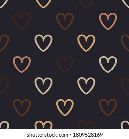 pattern seamless small brown hearts  pattern multinational society  pattern Black lives matter print hearts  pattern  for fabric print texture wrapping paper tolerance   love