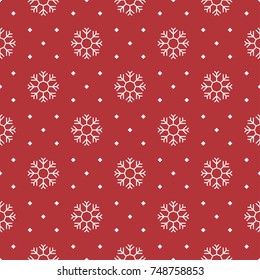 Pattern Seamless Snowflake Wallpaper Vector Illustration Stock Vector