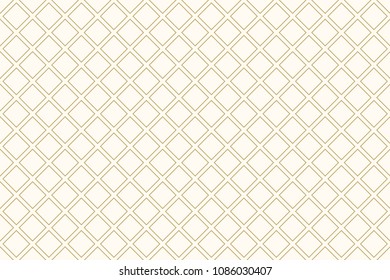Pattern seamless square tile gold luxury color and line. Geometric line diagonal square vector.