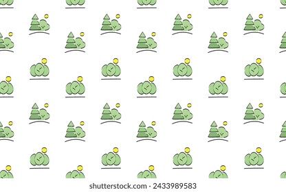 the pattern. seamless pattern. textile. wallpaper. background. pattern. seamless. ecology. trees. trace. minimalistic pattern. vector.