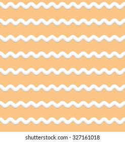 Pattern Seamless Texture Strip Milk Cream Layers Cake - Vector