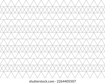 pattern of seamless triangle shape in the row with unlimited and infinity background.