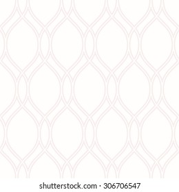 Pattern with seamless vector ornament. Modern stylish geometric background with repeating pink waves
