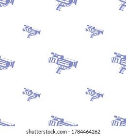 Pattern seamless vintage video camera with handheled and video recorder. flat design cartoon and backgroung concept. thin line vector, illustration