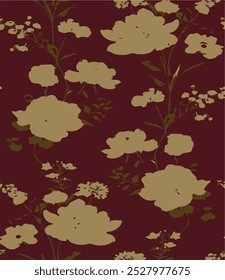 pattern, seamless, wallpaper, flower, ornament, vector, decoration, blossom, floral, textile, texture, background, fabric, spring, style, garden, summer, classic, vintage, retro, leaf, rose, design, 