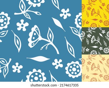 Pattern seamless, with the water lilies
