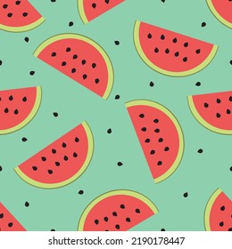 Pattern seamless Watermelon.
Vector Pattern. Vector Pattern Seamless. Wallpaper. Packaging.