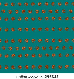 Pattern seamless.Traditional Russian painting. Printing on fabric wrapping paper, textiles. Floral ornament 3 color.