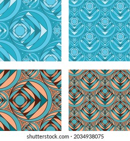 pattern set geometry wallpaper seamless