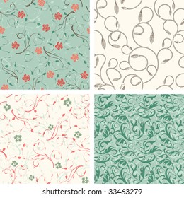 pattern set in simplicity floral style