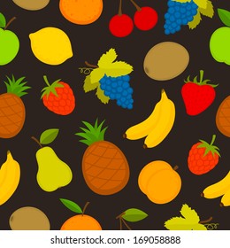 Pattern set of vector fruit