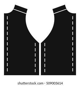 Pattern for sewing icon. Simple illustration of pattern for sewing vector icon for web
