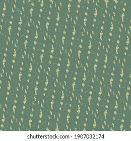 Pattern in shades of blue gray and ivory, with broken oblique stripes and tiny flecks. Old blanket texture.