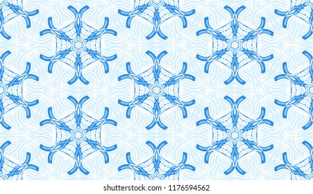 The pattern of the shades of ice. Snowflakes.