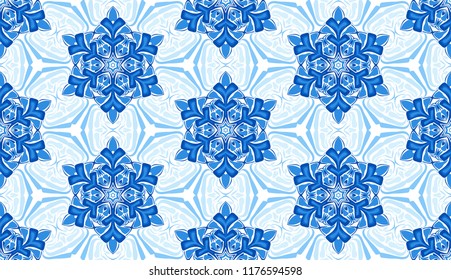The pattern of the shades of ice. Snowflakes.