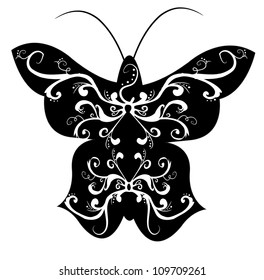 Pattern in a shape of a butterly.