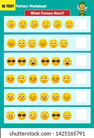 Pattern shape completion - IQ Test Vector