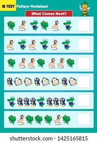 Pattern shape completion - IQ Test Vector