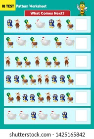 Pattern shape completion - IQ Test Vector