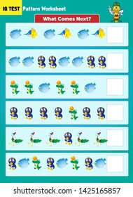 Pattern shape completion - IQ Test Vector