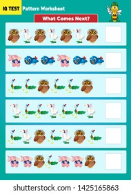 Pattern shape completion - IQ Test Vector