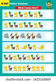 Pattern shape completion - IQ Test Vector