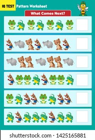 Pattern shape completion - IQ Test Vector