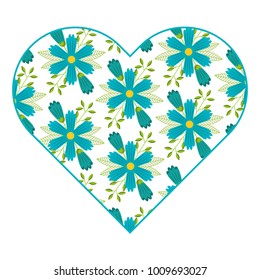 pattern shape heart flower spring ornament image