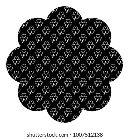 pattern shape label star st patrick day clover