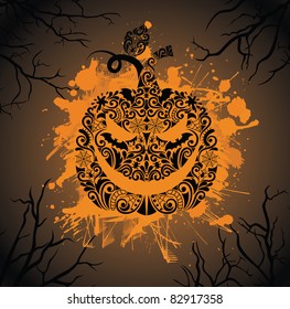 Pattern in a shape of a pumpkin.