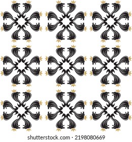 PATTERN SHAPE OF SNAKE WITH GOLD COLOR AND BLACK COBRA SNAKE
