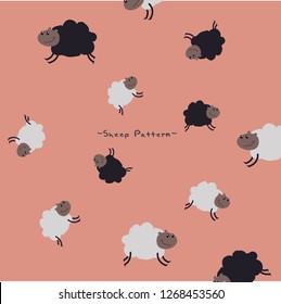pattern sheep. black and white sheep