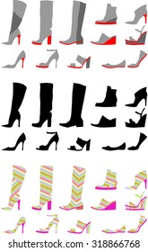 The pattern with shoes