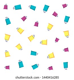 pattern of shopping bags handle