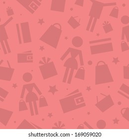 Pattern shopping store icons