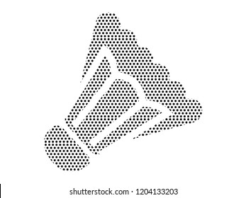 Pattern Silhouette of a Badminton Shuttlecock Icon