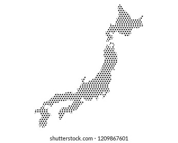 Pattern Silhouette of a Japanese Icon