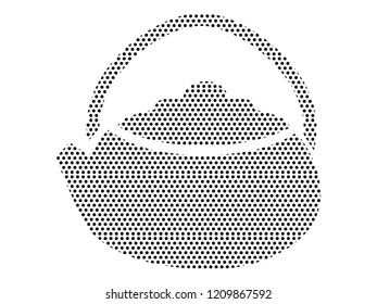 Pattern Silhouette of a Japanese Tea Pot Icon